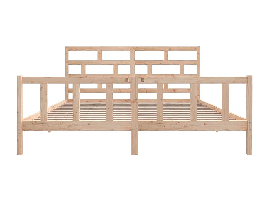 Bettgestell ohne Matratze Massivholz 200x200 cm