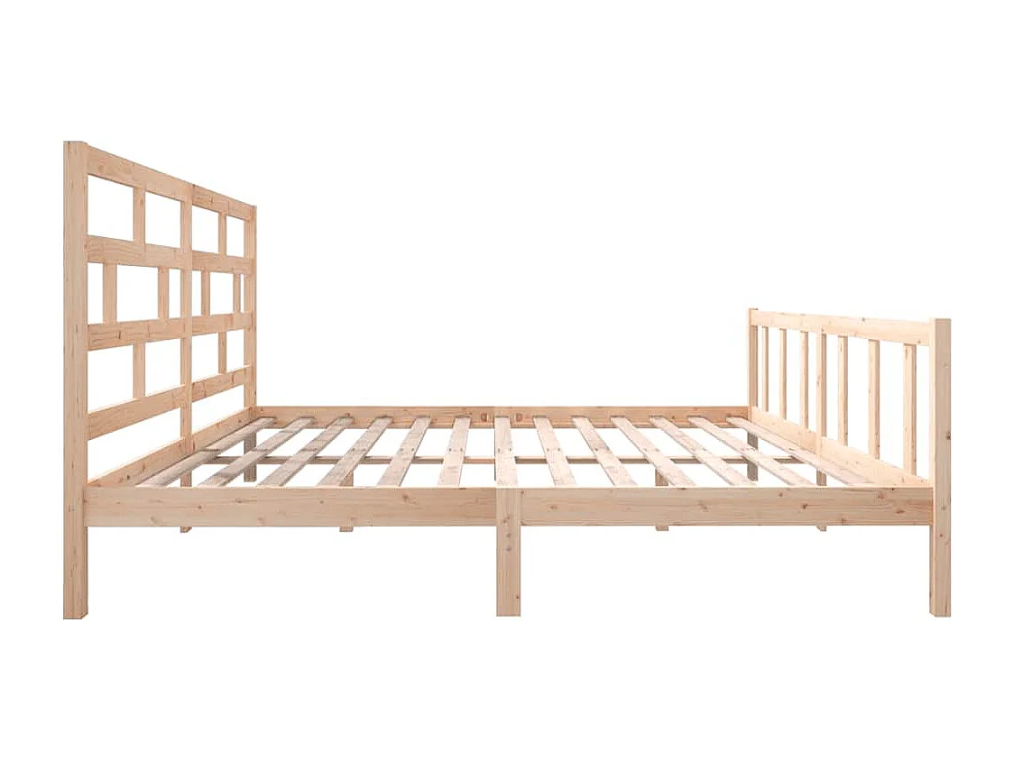 Bettgestell ohne Matratze Massivholz 200x200 cm
