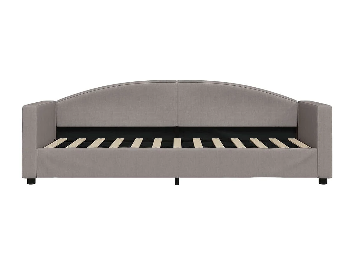 Divano letto con letto estraibile senza materasso tortora 80x200 cm