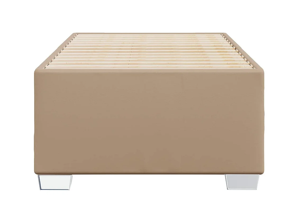 Bedframe zonder matras cappuccino 90x200 cm kunstleer