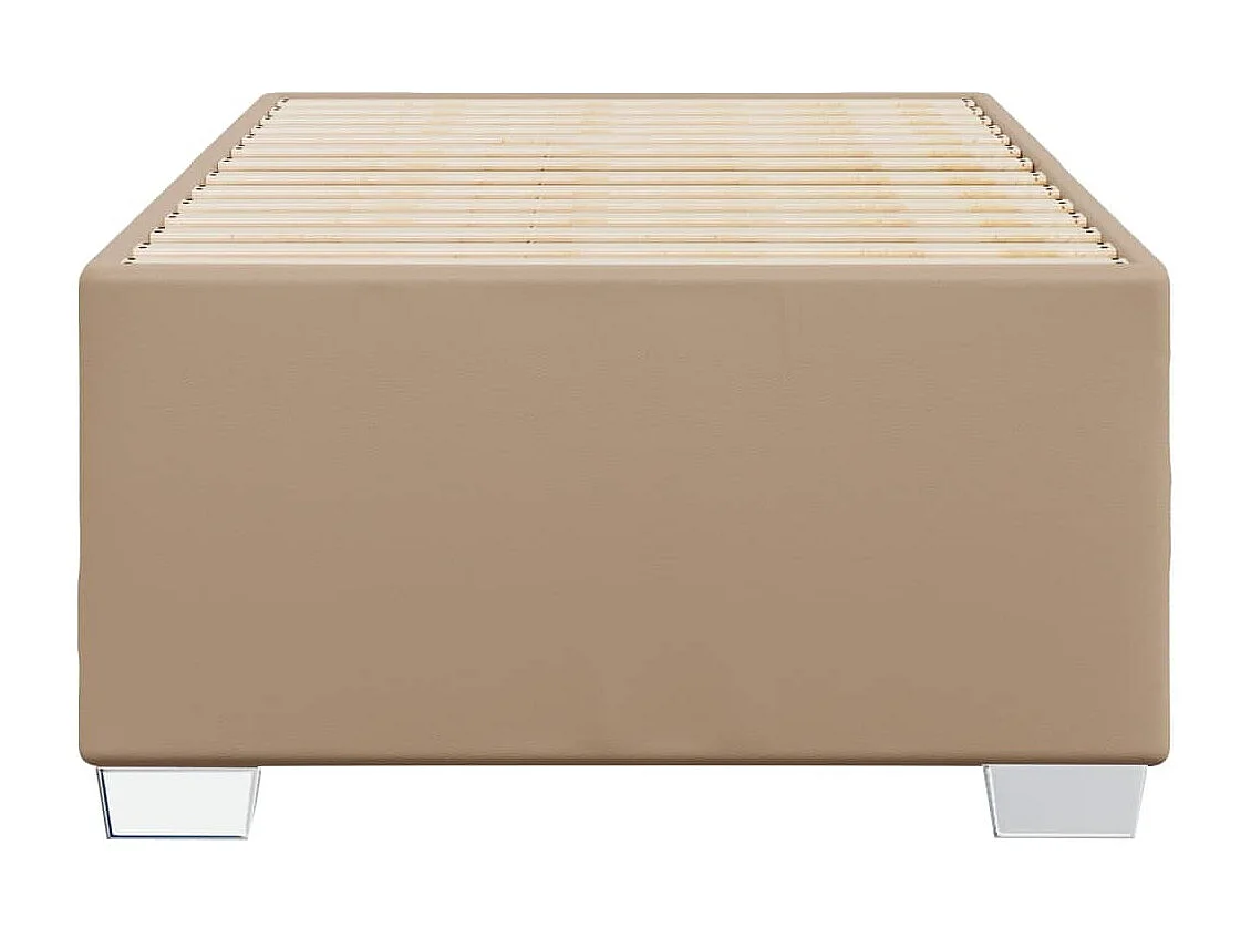 Cadre de lit sans matelas cappuccino 90x200 cm similicuir