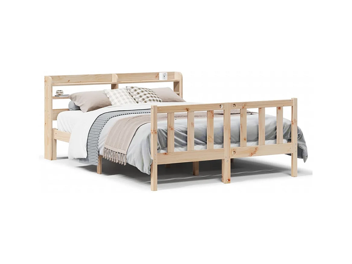 Bedframe zonder matras 140x200 cm massief grenenhout