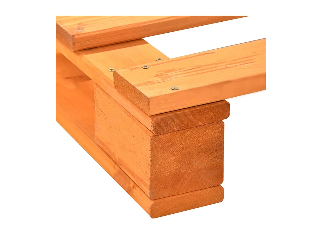 Cadre de lit de palette sans matelas 180x200cm bois massif