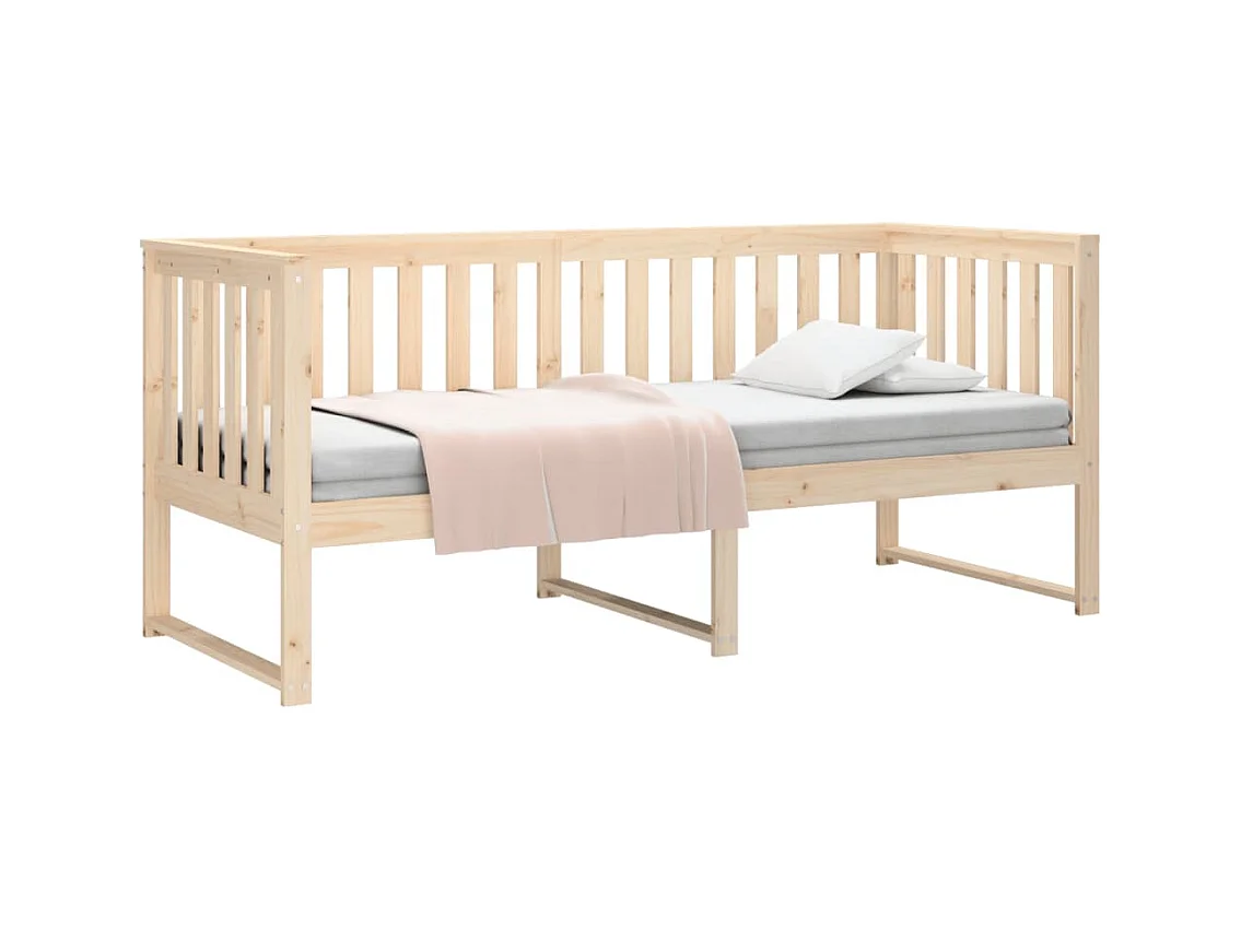 Lit de jour sans matelas 75x190 cm bois de pin massif