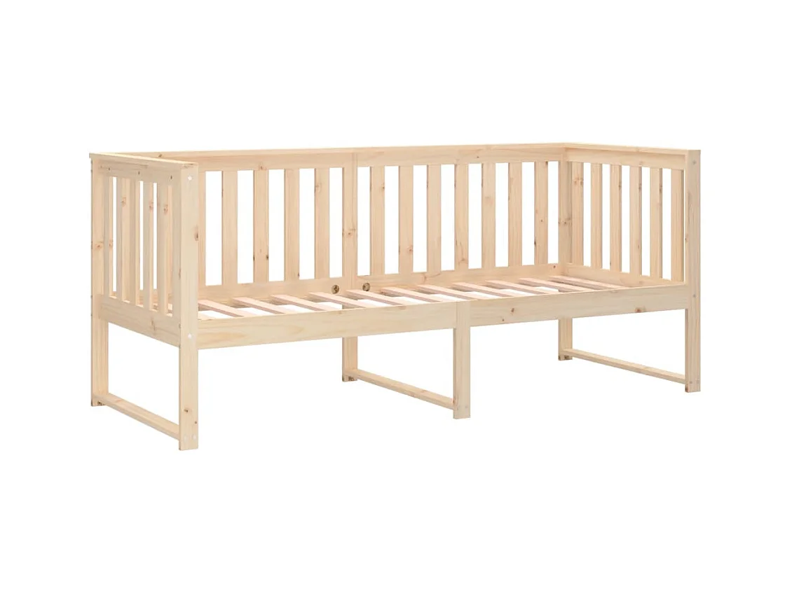Lit de jour sans matelas 75x190 cm bois de pin massif