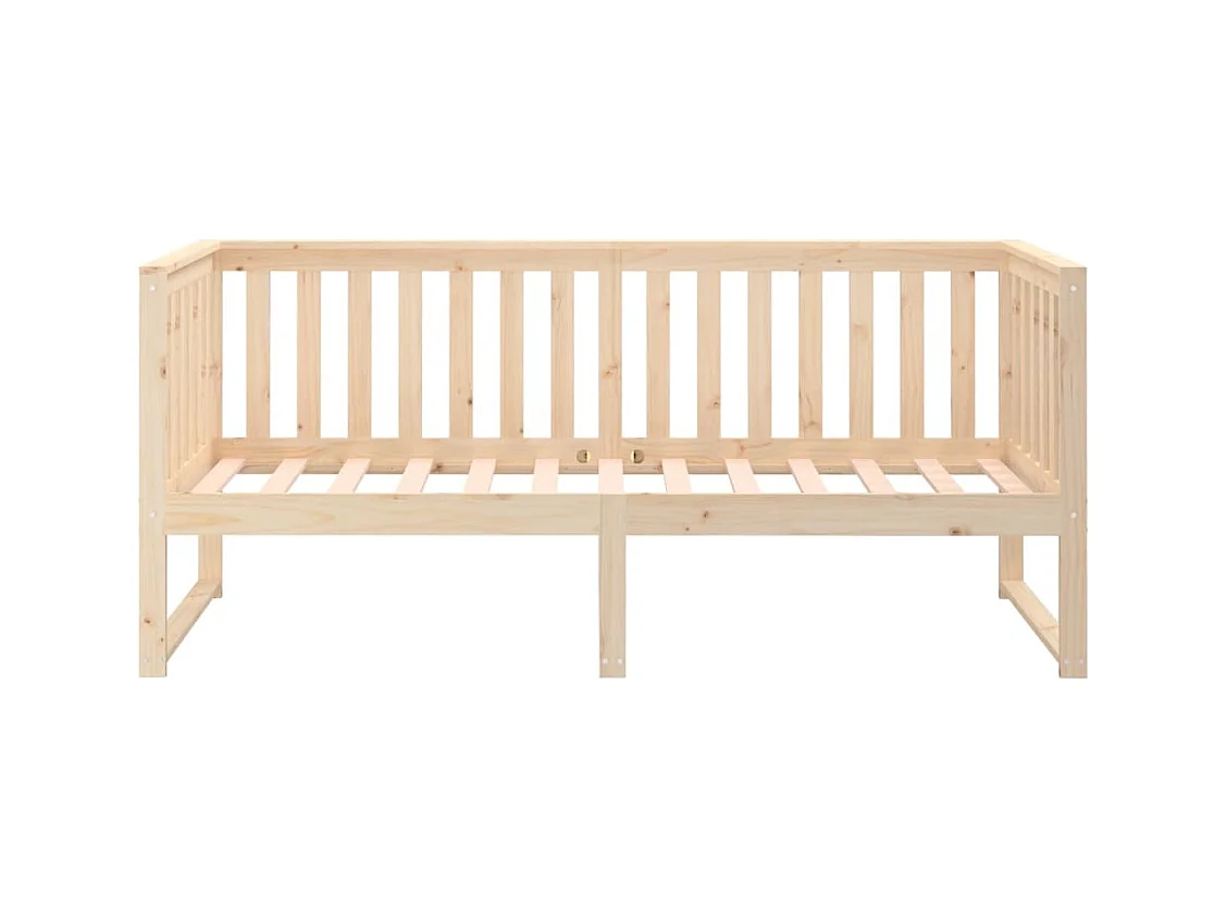 Lit de jour sans matelas 75x190 cm bois de pin massif