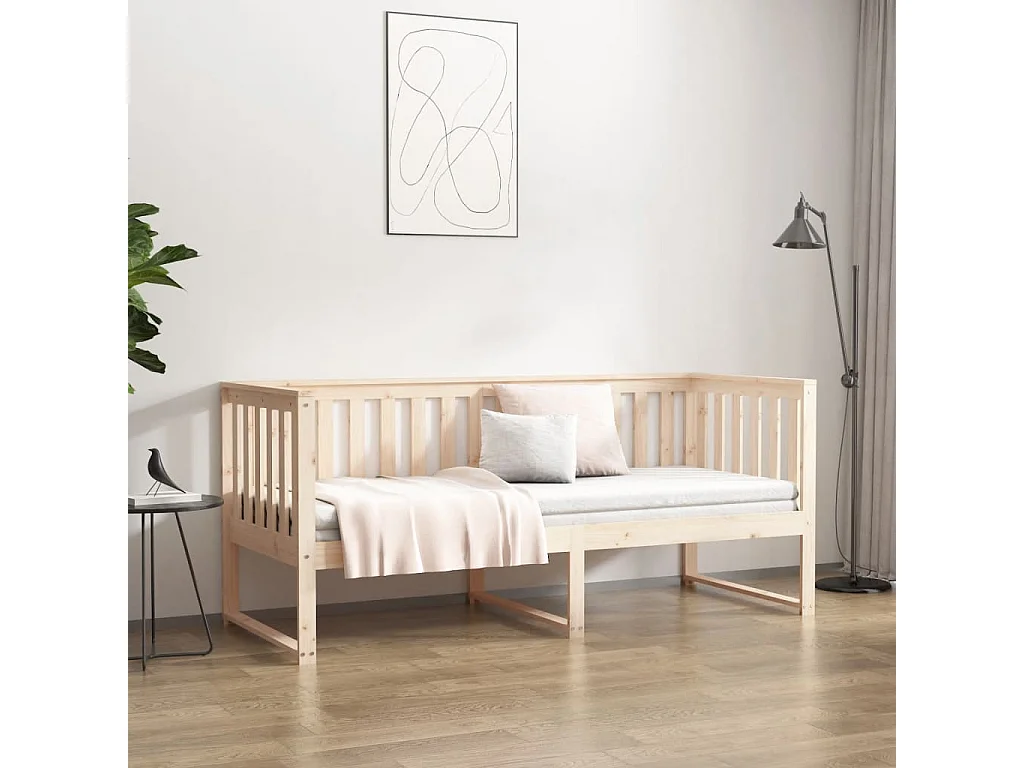 Dagbed zonder matras 75x190 cm massief grenenhout