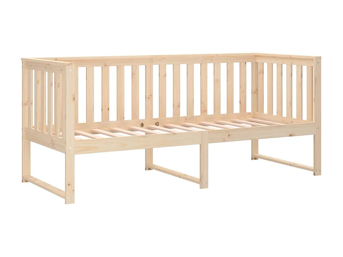 Dagbed zonder matras 75x190 cm massief grenenhout