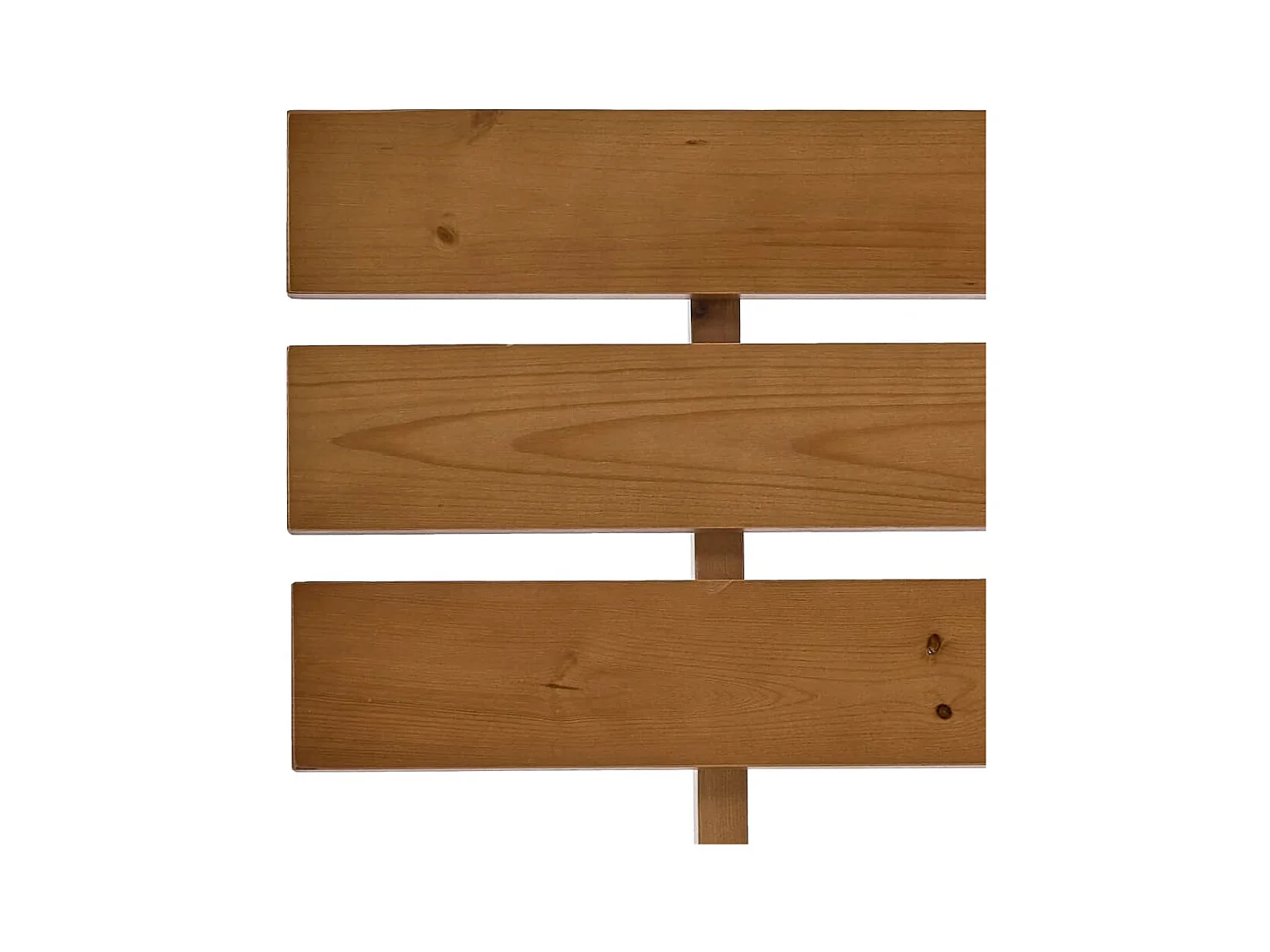 Struttura letto marrone miele senza materasso 160x200cm in legno massello di pino