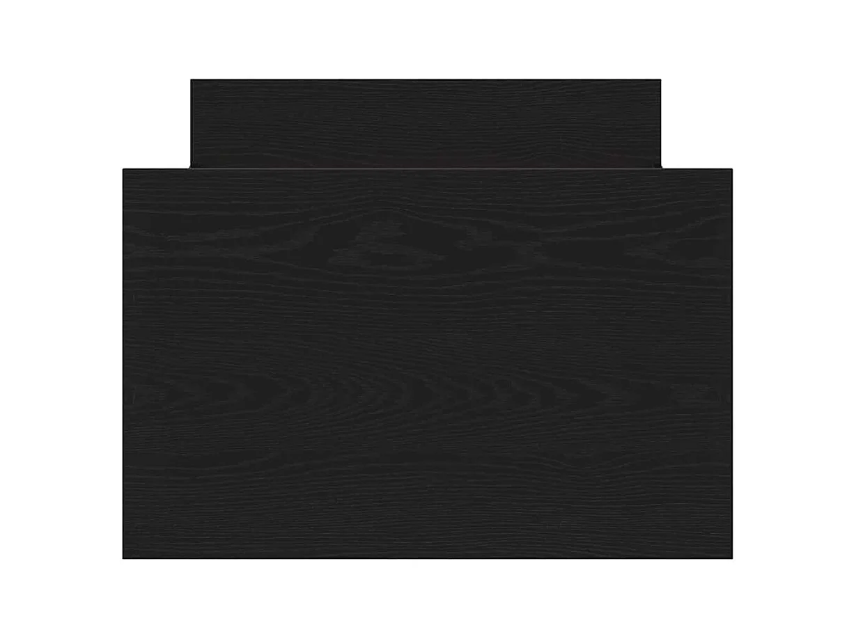 Struttura letto in rovere nero 75 x 190 cm in legno ingegnerizzato