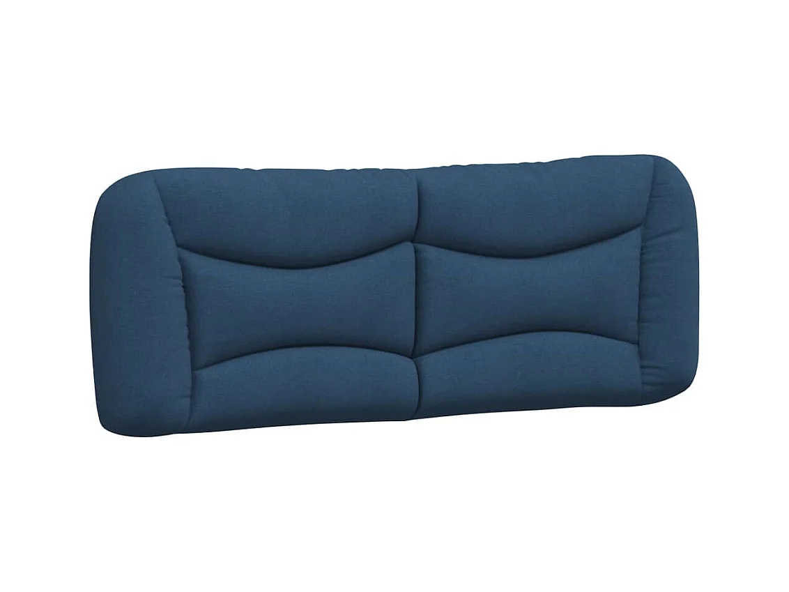 Cadre de lit avec LED sans matelas bleu 140x200 cm tissu