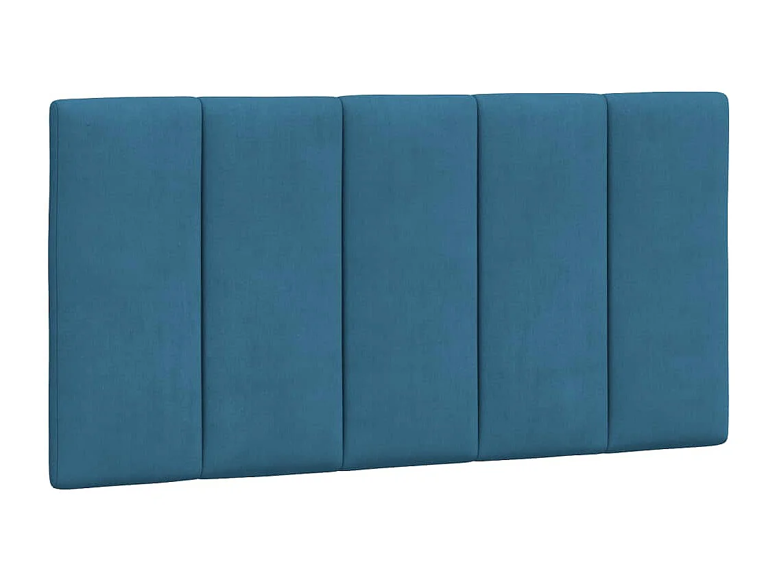 Cadre de lit sans matelas bleu 100x200 cm velours