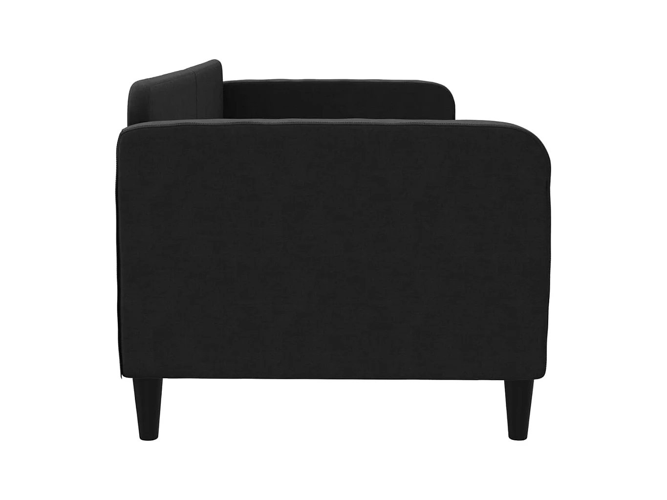 Daybed zonder matras zwart 80x200 cm stof