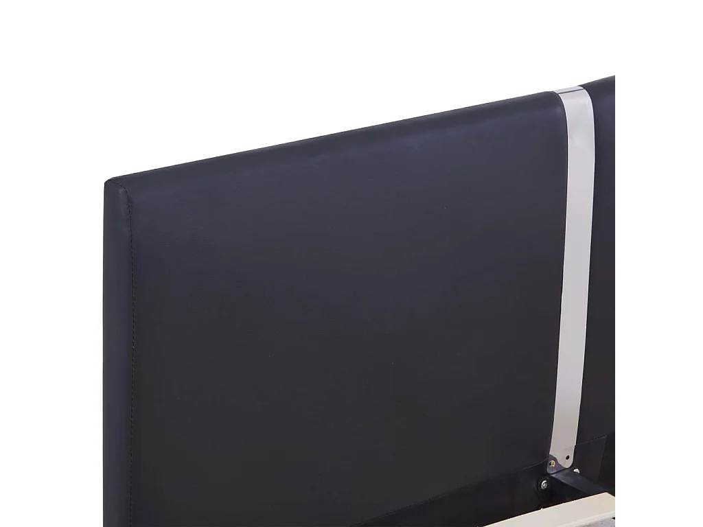 Bedframe zonder matras zwart kunstleer 120x200 cm