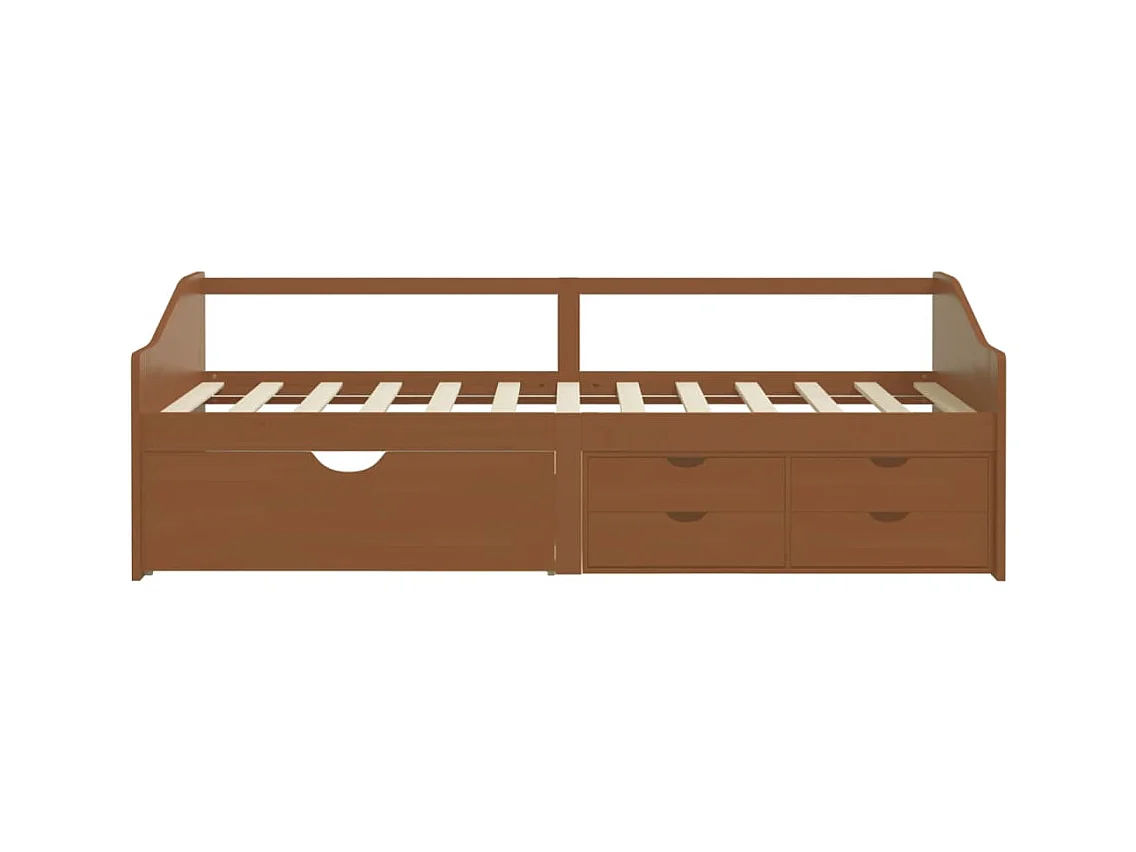 Lit de repos 3 places sans matelas Bois de pin massif 90x200 cm