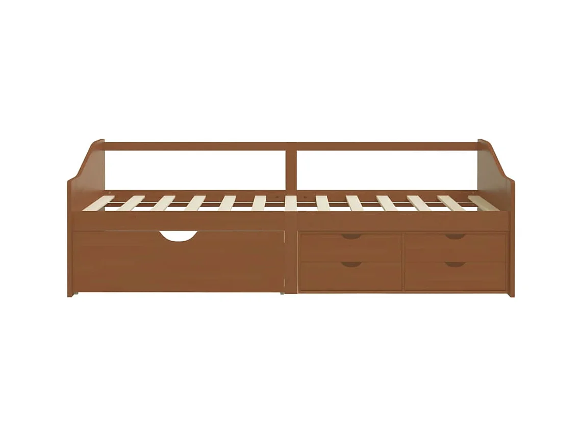 Lit de repos 3 places sans matelas Bois de pin massif 90x200 cm