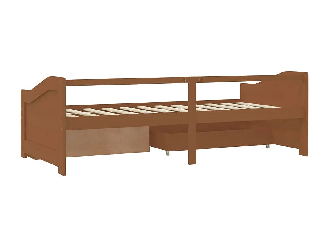 Lit de repos 3 places sans matelas Bois de pin massif 90x200 cm