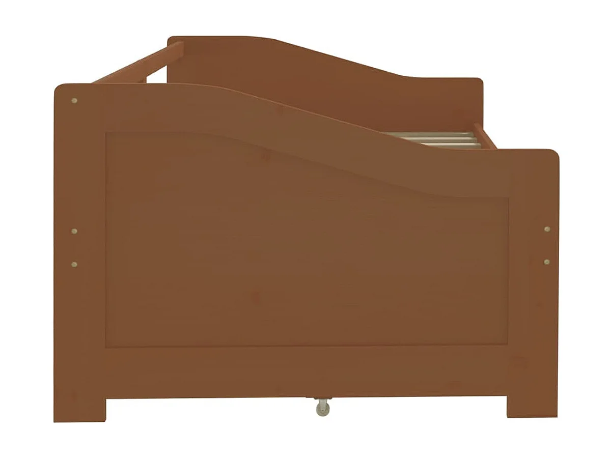 Diván de 3 plazas sin colchón Madera maciza de pino 90x200 cm