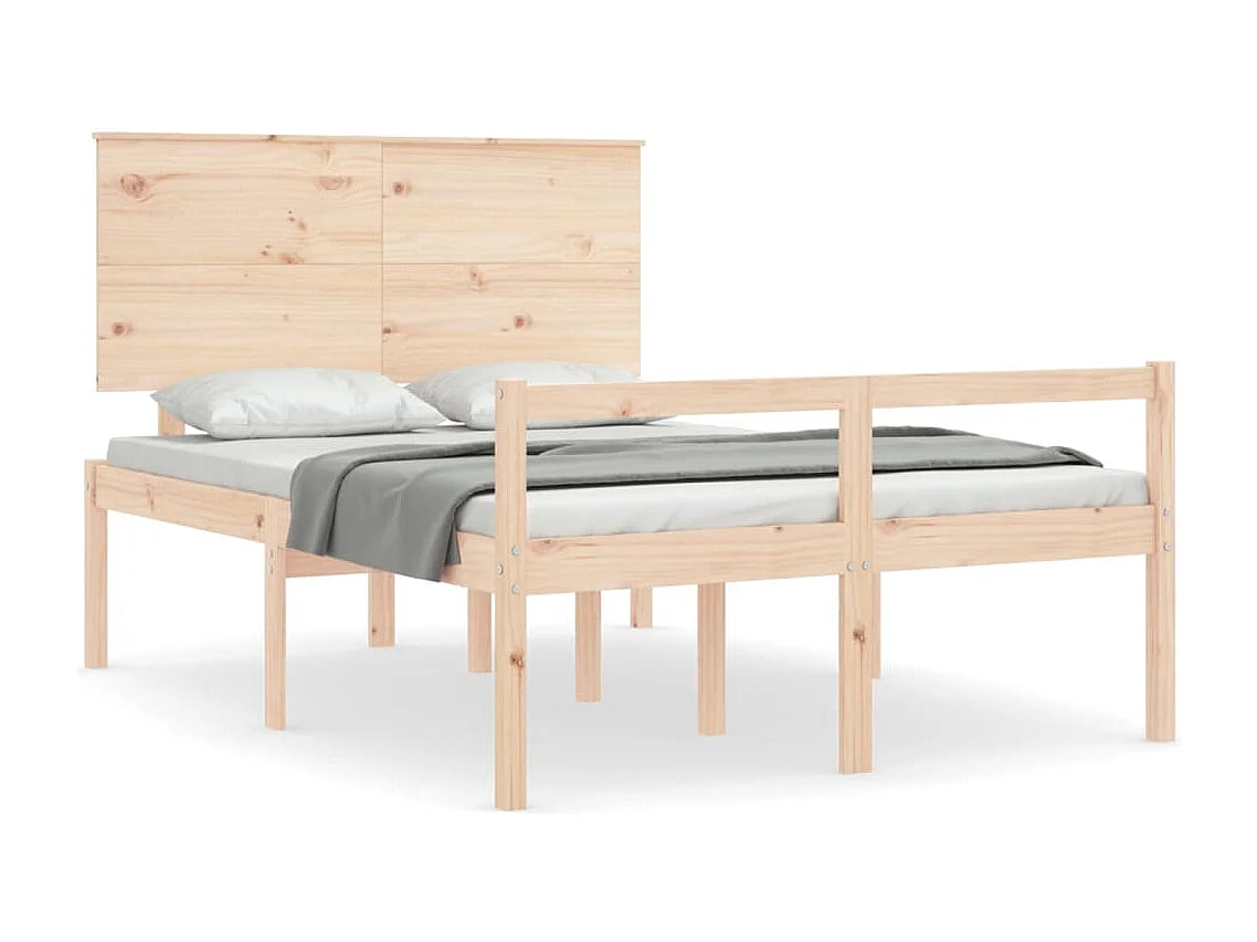 Cama para personas mayores sin colchón 140x190 cm madera maciza