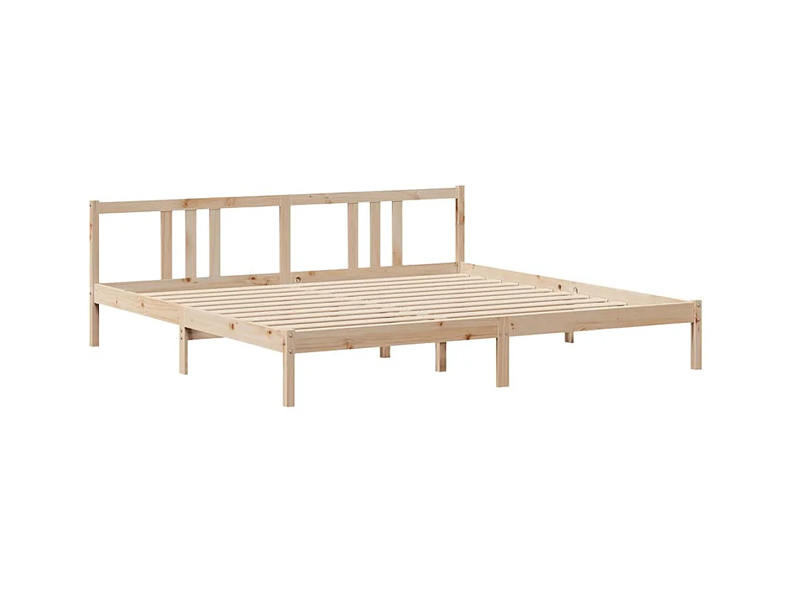 Estructura de cama con cabecero sin colchón 180x200 cm