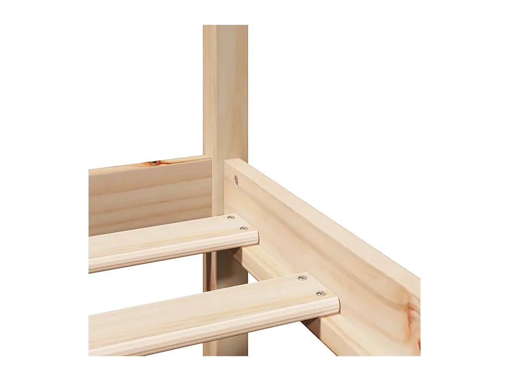 Estructura de cama con cabecero sin colchón 180x200 cm