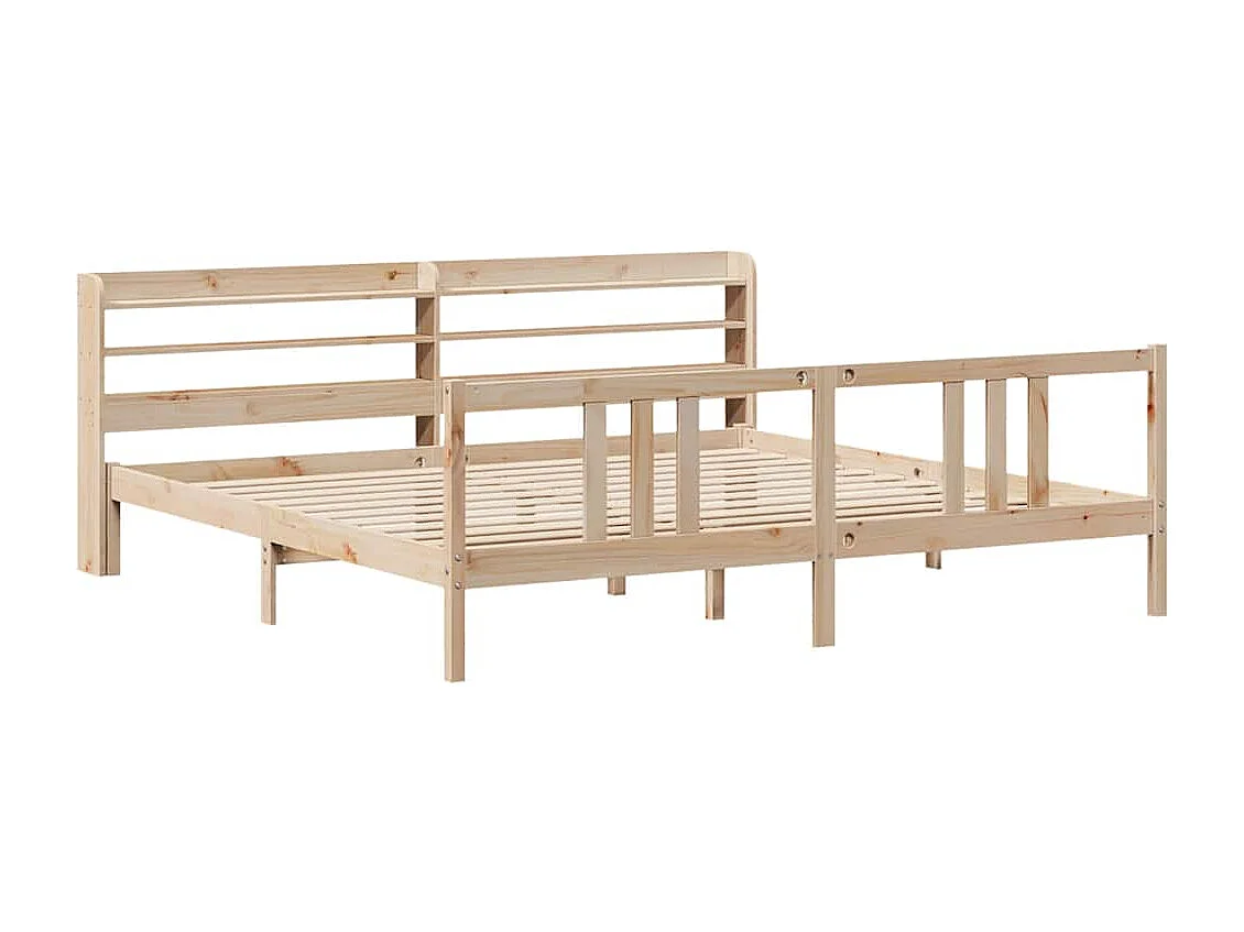 Cadre de lit avec tête de lit sans matelas 180x200 cm