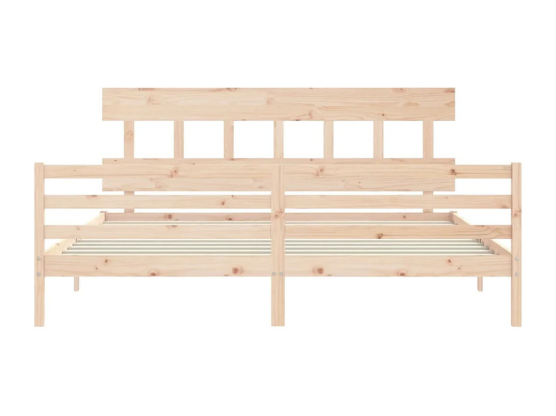 Bettgestell ohne Matratze 200x200 cm Massivholz