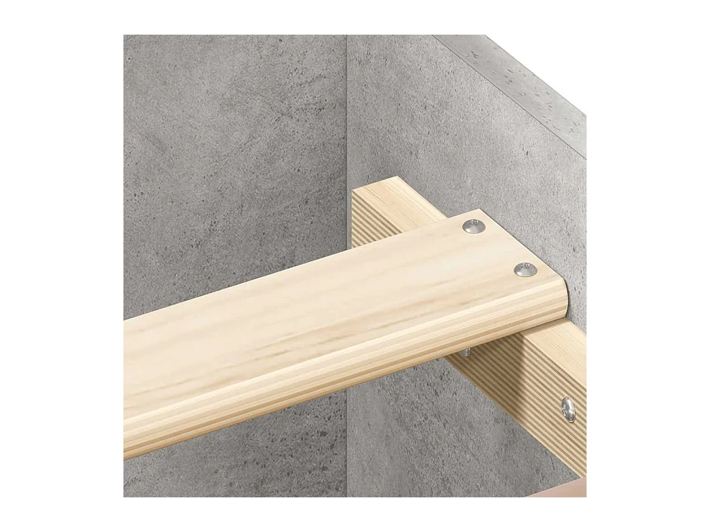 Estructura de cama sin colchón hormigón gris 120x200 cm