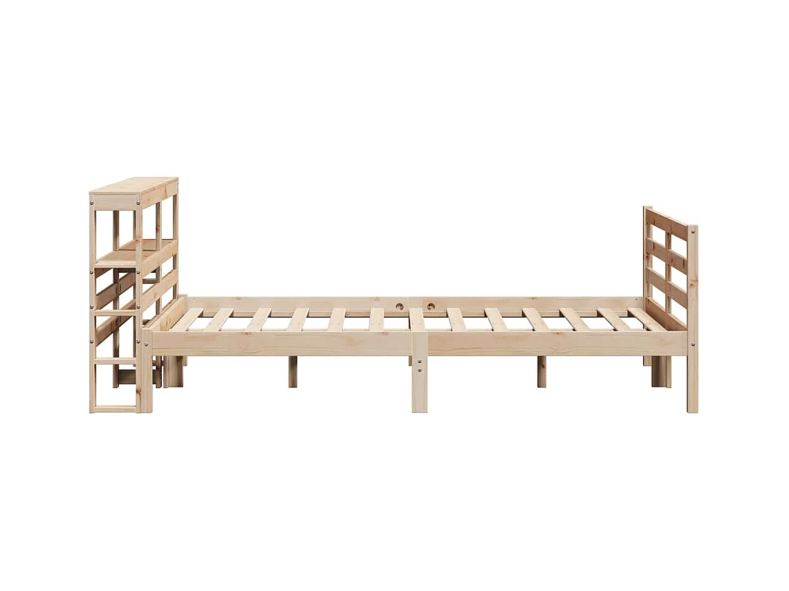 Struttura letto senza materasso 120x200 cm in legno massello di pino
