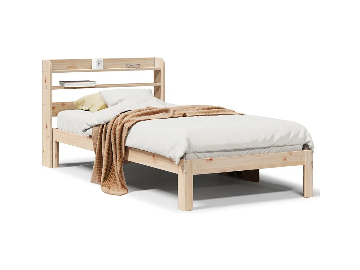 Bedframe met hoofdbord zonder matras 90x200 cm