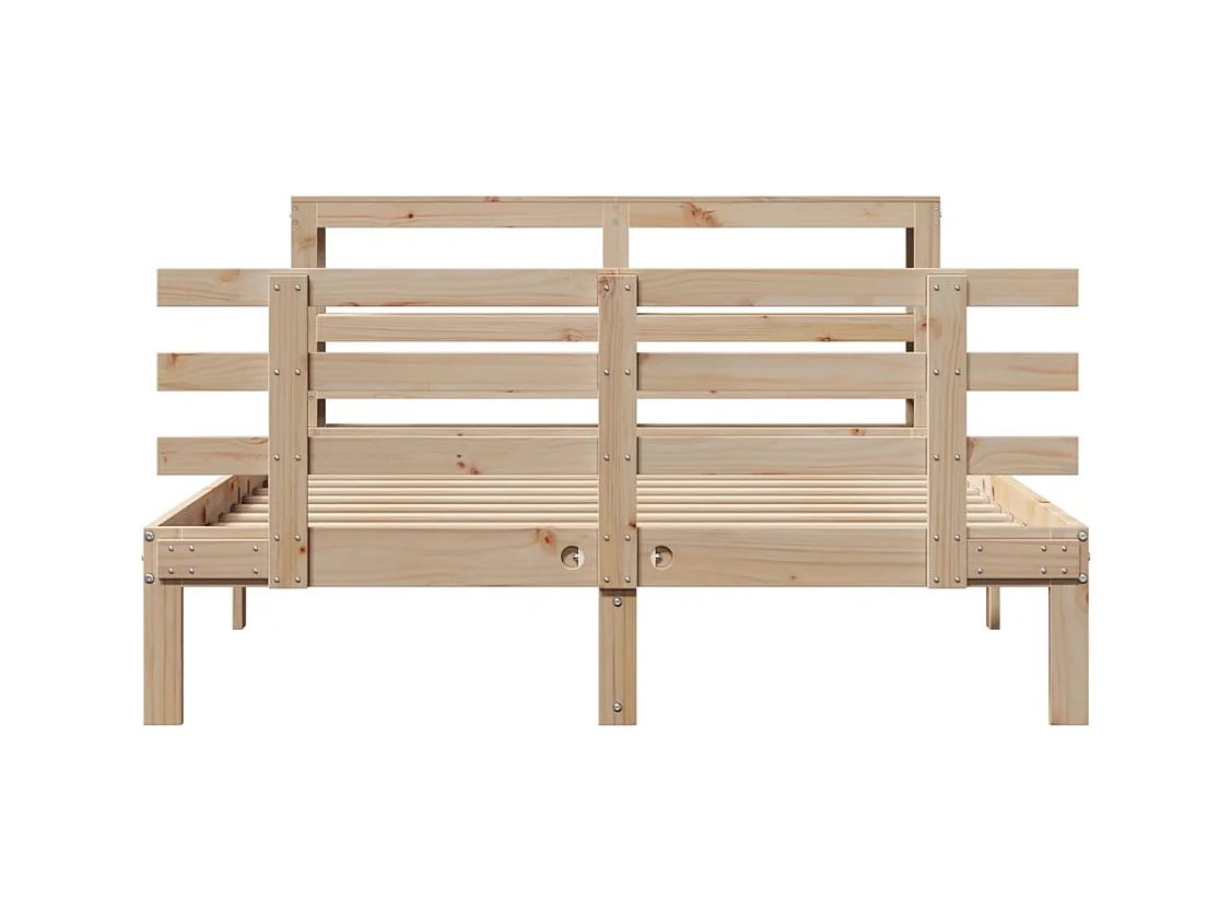Bedframe met hoofdbord zonder matras 120x190 cm