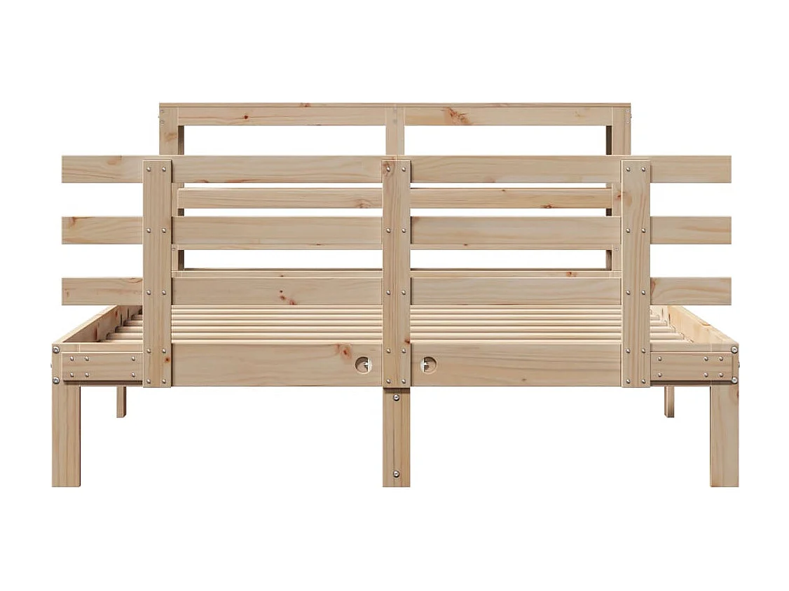 Estructura de cama con cabecero sin colchón 120x190 cm