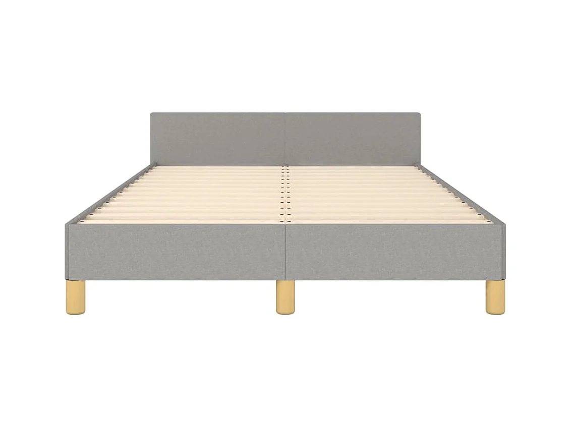 Bedframe zonder matras lichtgrijs 120x200 cm stof
