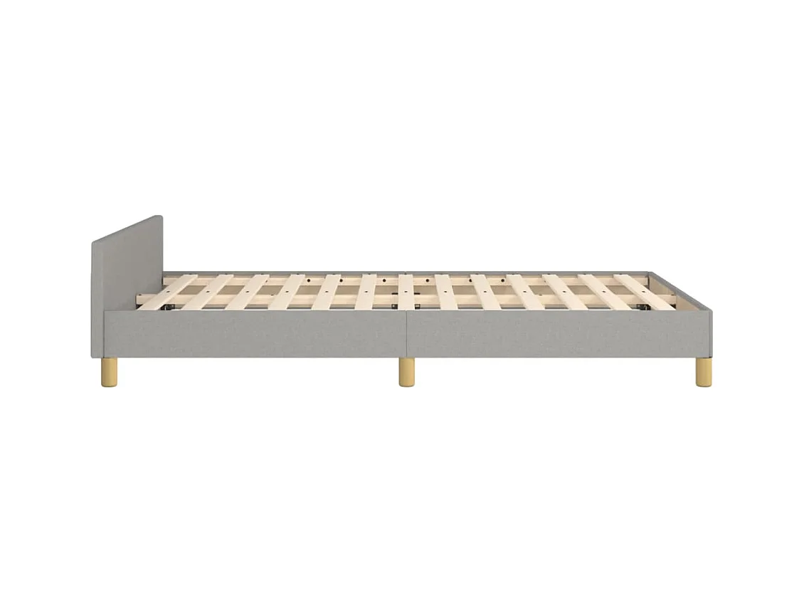 Bedframe zonder matras lichtgrijs 120x200 cm stof