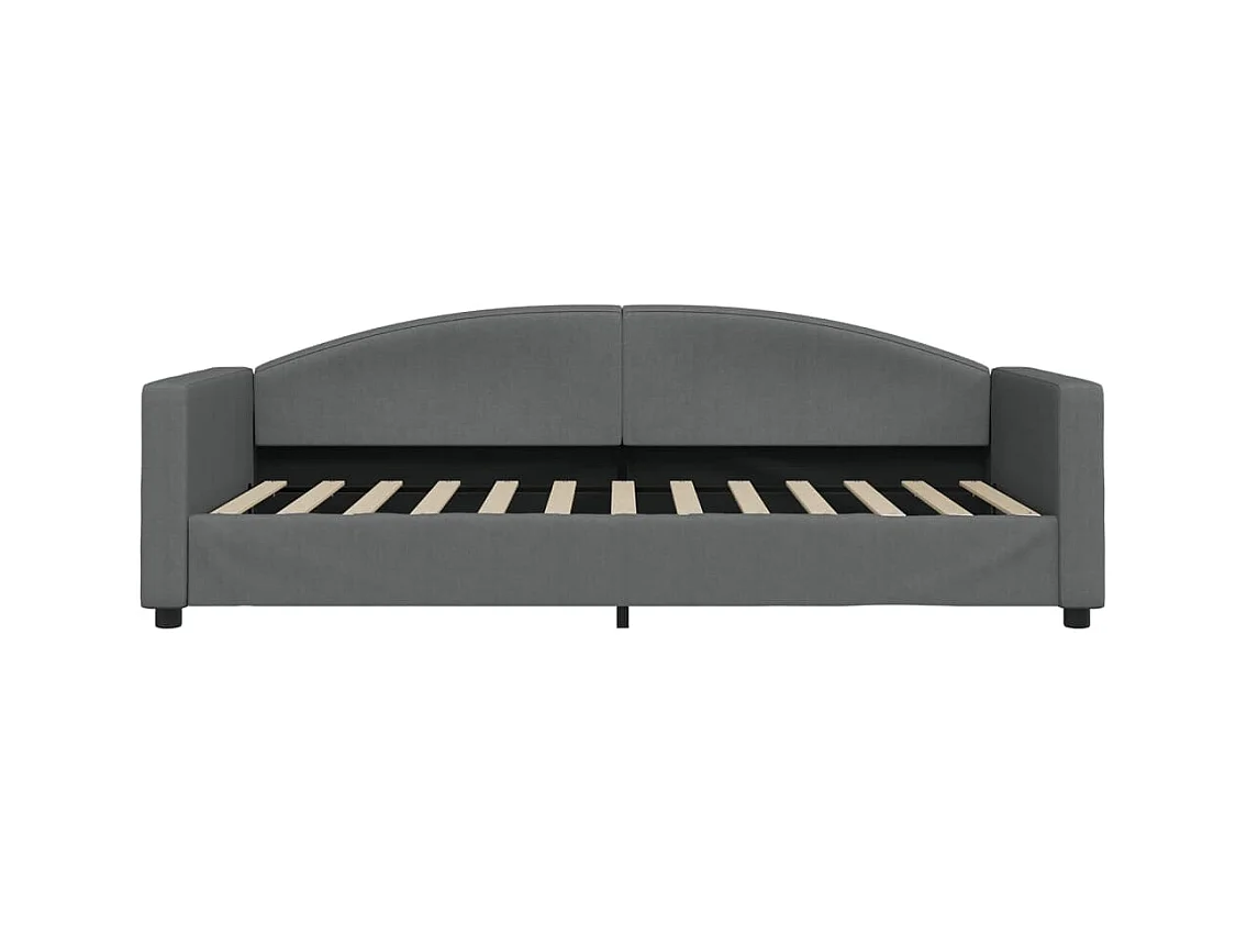 Divano letto con letto estraibile senza materasso grigio scuro 90x200 cm