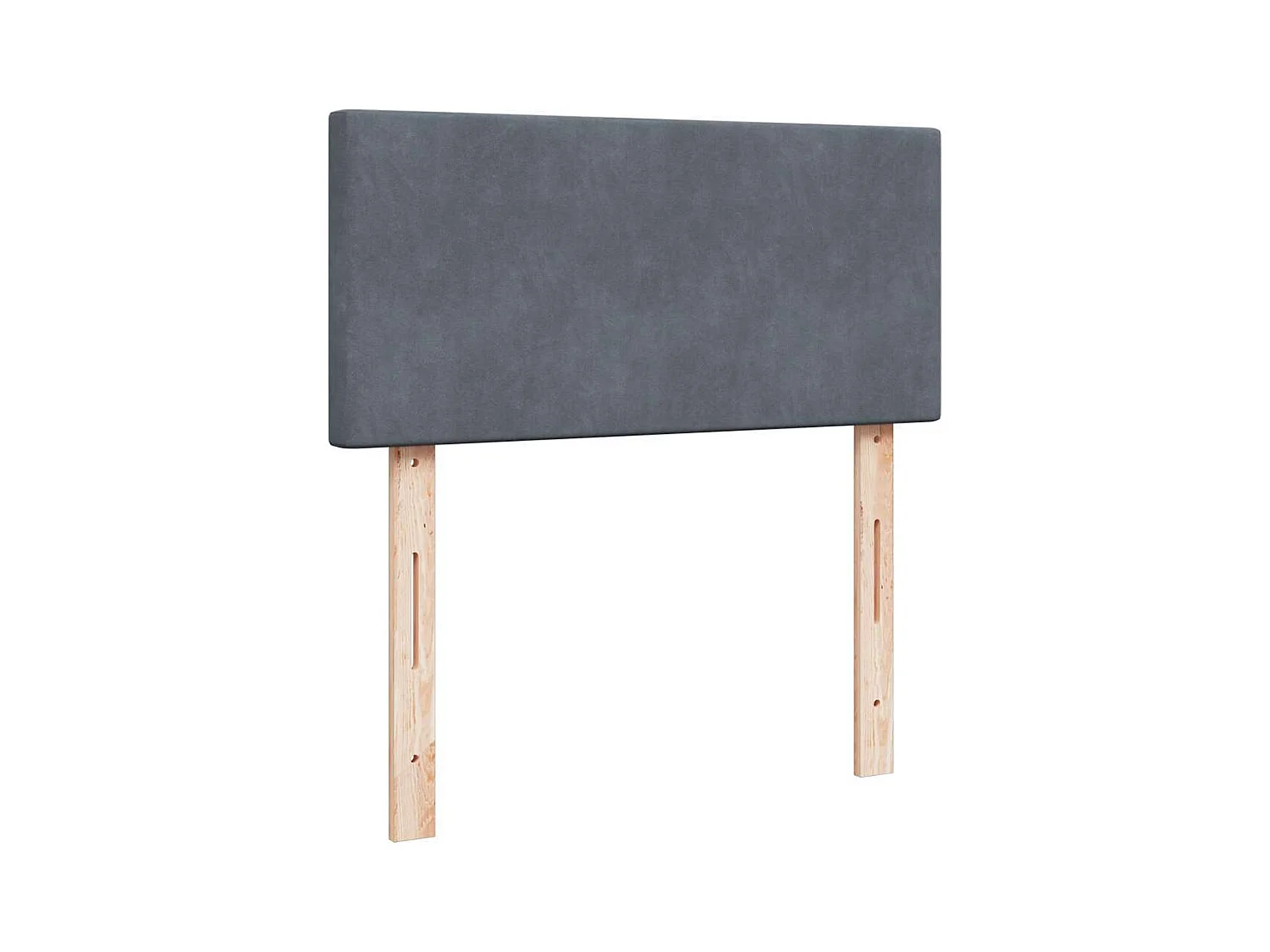 Lattenbodem en matras Donkergrijs 80x200 cm Fluweel