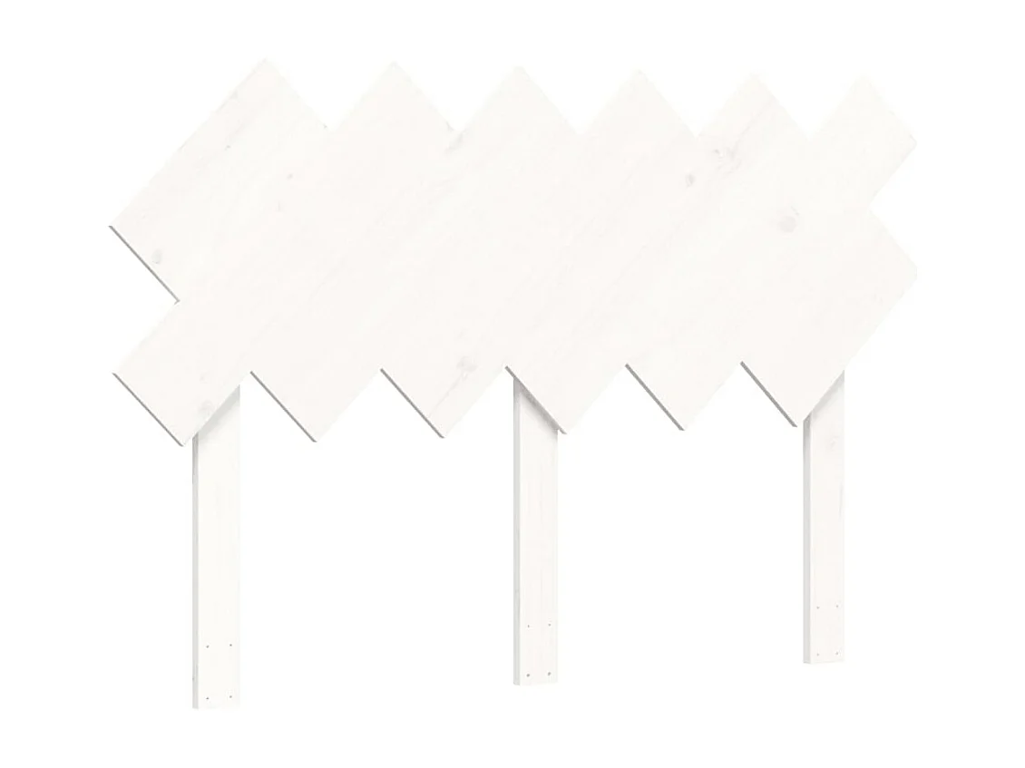 Struttura letto senza materasso bianco 120x200 cm in legno massello di pino