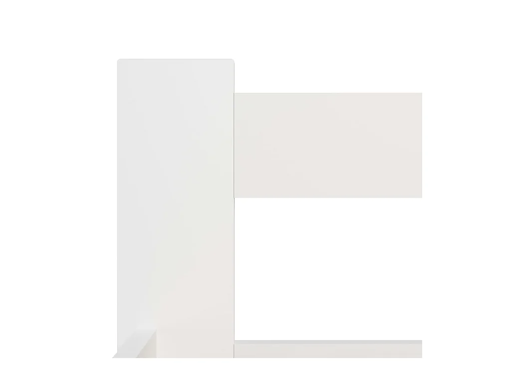 Struttura letto senza materasso in legno massello di pino bianco 180x200 cm