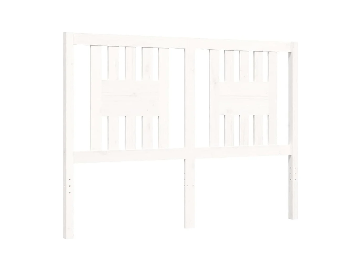 Struttura letto senza materasso bianco 140x200 cm in legno massello