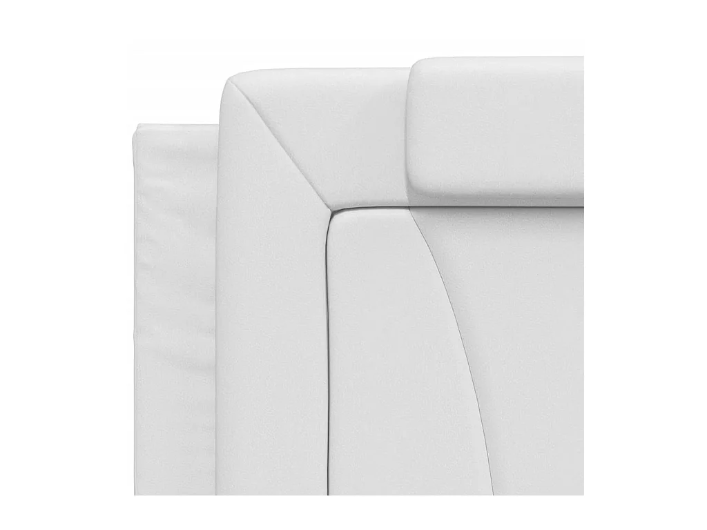 Cadre de lit sans matelas blanc 200x200 cm similicuir