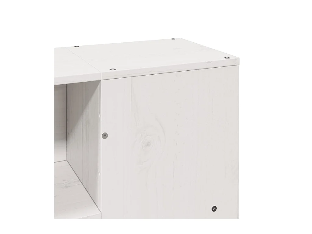 Cadre de lit sans matelas blanc 140x200 cm bois de pin massif