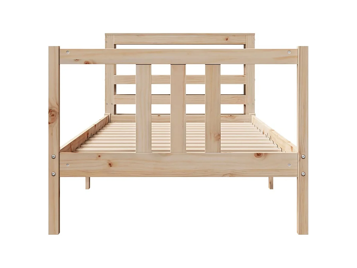 Cadre de lit avec tête de lit sans matelas 75x190 cm