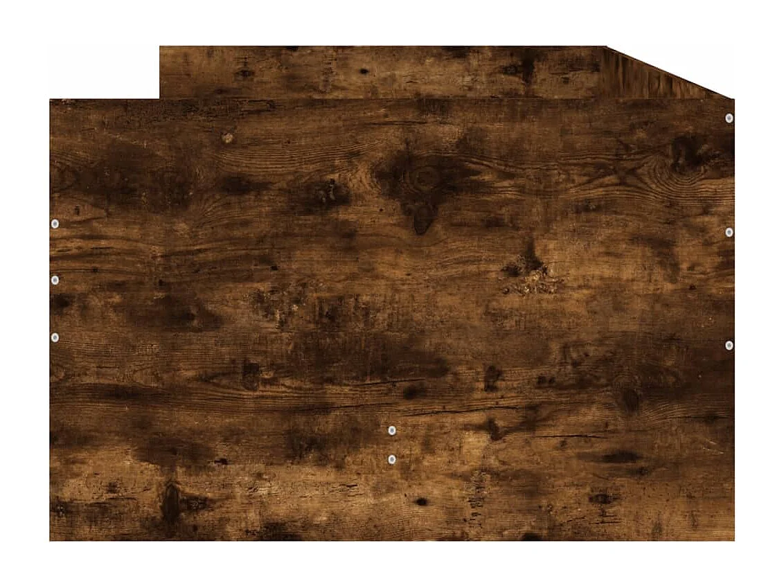 Struttura letto con cassetti senza materasso rovere affumicato 100x200 cm