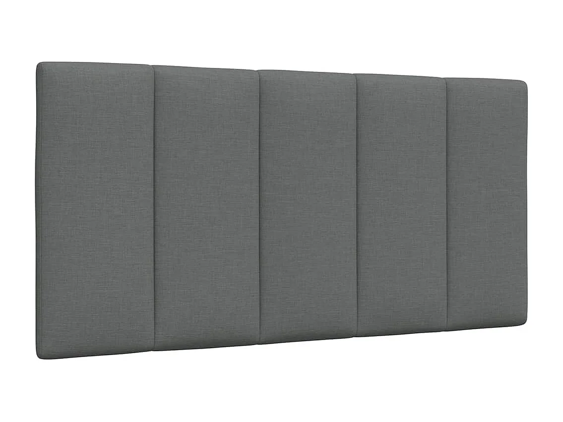 Cadre de lit sans matelas gris foncé 100x200 cm tissu