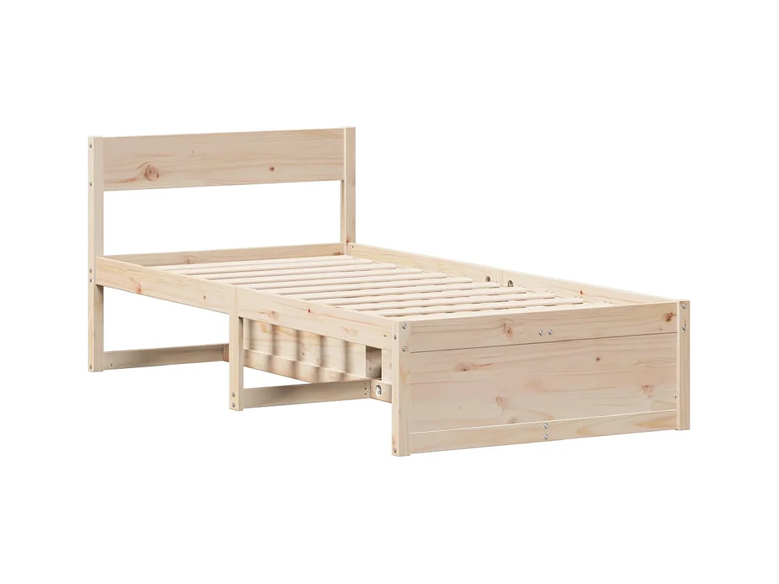 Bedframe zonder matras 90x200 cm massief grenenhout