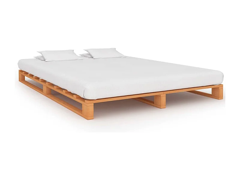 Struttura letto pallet senza materasso 160x200cm in legno massello