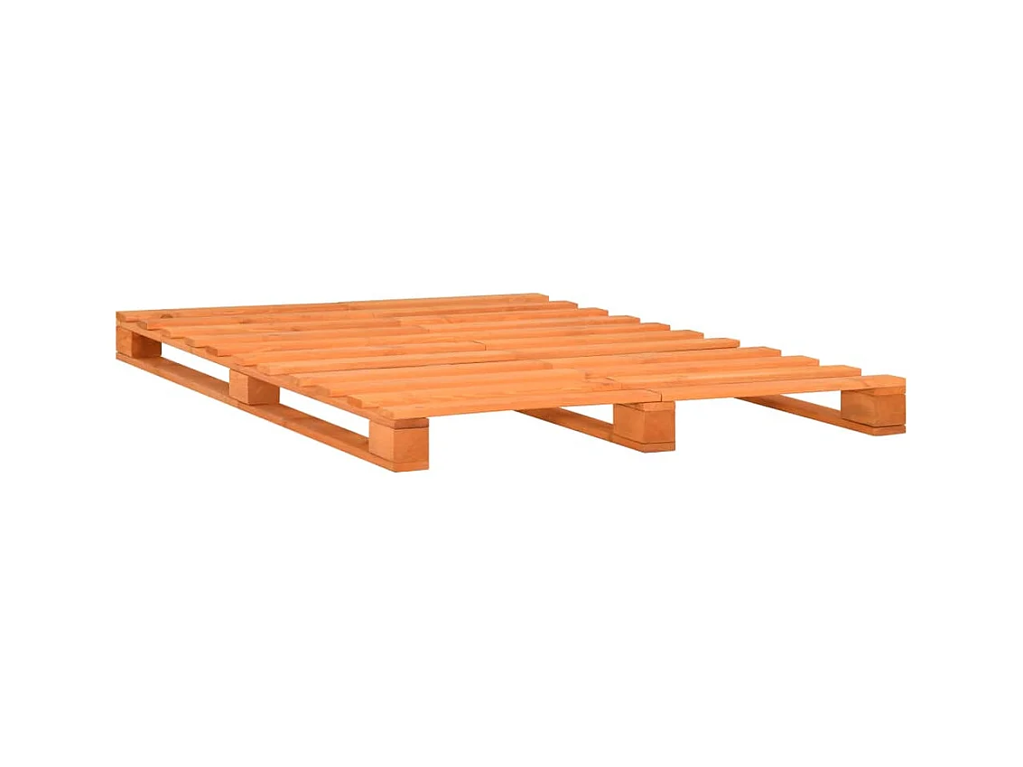Cadre de lit de palette sans matelas 160x200cm bois massif