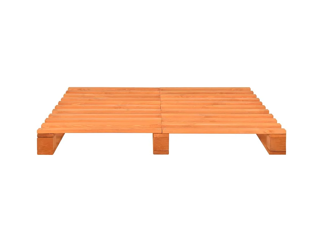Cadre de lit de palette sans matelas 160x200cm bois massif