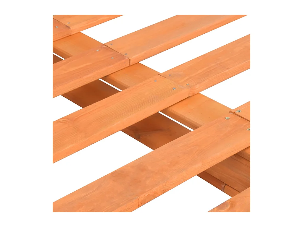 Cadre de lit de palette sans matelas 160x200cm bois massif