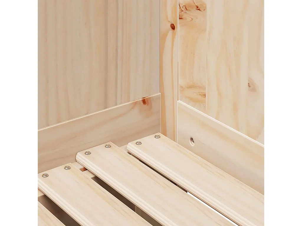 Divano letto con rotelle e cassetti senza materasso 80x200 cm